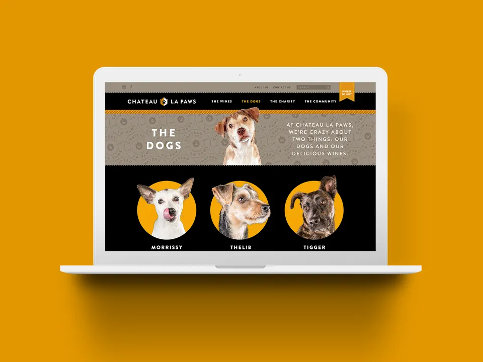 Chateau la Paws website