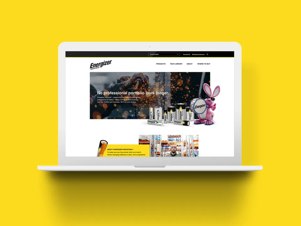 Energizer Industrial website