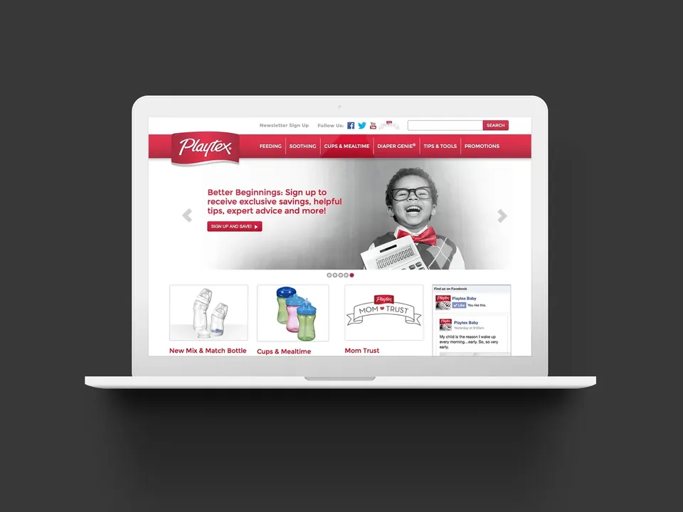 Playtex Baby website