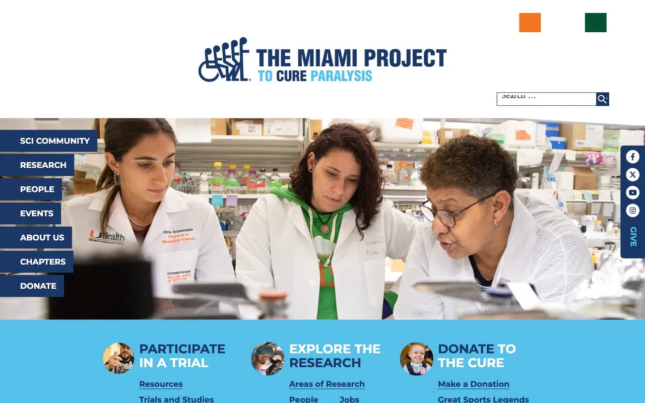 The Miami Project website