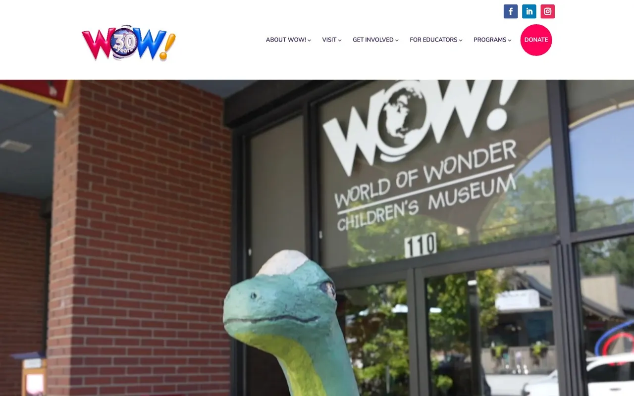 WOW! Children's Museum website